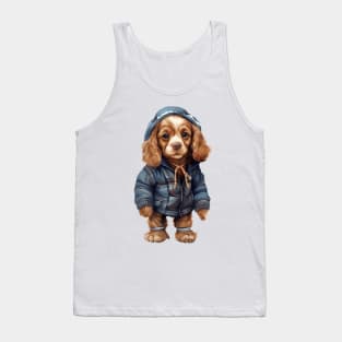 Winter American Cocker Spaniel Dog Tank Top